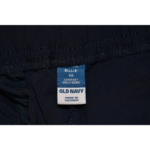 OLD NAVY NEW $40 Navy High Rise Billie Pleated‎ Slouchy Pull-On Pant 3X - Picture 3 of 3